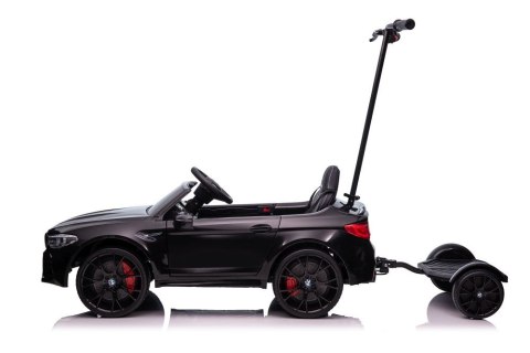 LEAN CARS Auto Na Akumulator BMW M5 Z Platformą Dla Rodzica Czarne Lakierowane LEAN CARS Auto Na Akumulator BMW M5 Z Platformą Dla Rodzica Czarne Lakierowane