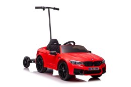 LEAN CARS Auto Na Akumulator BMW M5 Z Platformą Dla Rodzica Czerwone Lakierowane