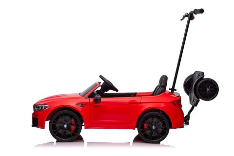 LEAN CARS Auto Na Akumulator BMW M5 Z Platformą Dla Rodzica Czerwone Lakierowane LEAN CARS Auto Na Akumulator BMW M5 Z Platformą Dla Rodzica Czerwone Lakierowane