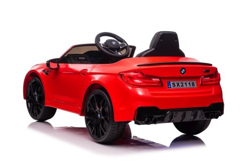 LEAN CARS Pojazd Na Akumulator BMW M5 Czerwony LEAN CARS Pojazd Na Akumulator BMW M5 Czerwony