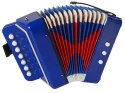 LEAN Toys Akordeon Instrument Dla Małego Muzyka Niebieski