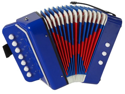 LEAN Toys Akordeon Instrument Dla Małego Muzyka Niebieski LEAN Toys Akordeon Instrument Dla Małego Muzyka Niebieski