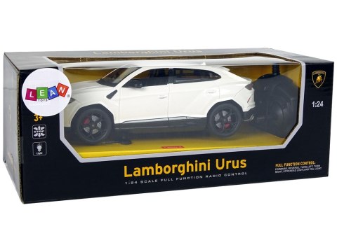 LEAN Toys Auto R/C 1:24 Lamborghini Urus Biały 2.4 G Światła LEAN Toys Auto R/C 1:24 Lamborghini Urus Biały 2.4 G Światła