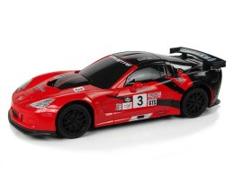 LEAN Toys Auto Sportowe R/C 1:24 Corvette C6.R Czerwone 2.4 G Światła