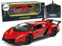 LEAN Toys Auto Sportowe R/C 1:24 Lamborghini Veneno Czerwone 2.4 G Światła