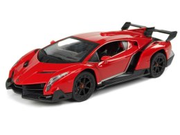 LEAN Toys Auto Sportowe R/C 1:24 Lamborghini Veneno Czerwone 2.4 G Światła