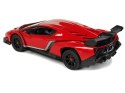 LEAN Toys Auto Sportowe R/C 1:24 Lamborghini Veneno Czerwone 2.4 G Światła