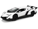 LEAN Toys Auto Zdalnie Sterowane Lamborghini Veneno Biały Kierownica Dźwięk Światła