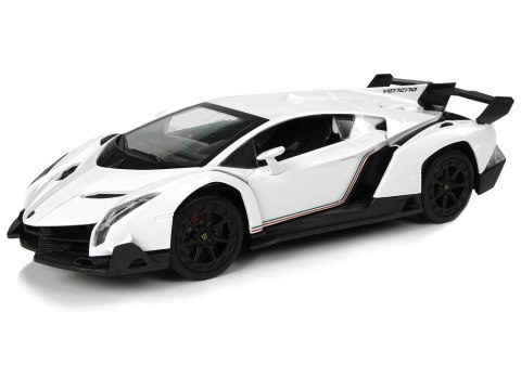 LEAN Toys Auto Zdalnie Sterowane Lamborghini Veneno Biały Kierownica Dźwięk Światła LEAN Toys Auto Zdalnie Sterowane Lamborghini Veneno Biały Kierownica Dźwięk Światła