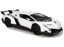 LEAN Toys Auto Zdalnie Sterowane Lamborghini Veneno Biały Kierownica Dźwięk Światła
