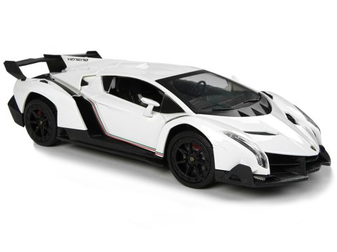 LEAN Toys Auto Zdalnie Sterowane Lamborghini Veneno Biały Kierownica Dźwięk Światła LEAN Toys Auto Zdalnie Sterowane Lamborghini Veneno Biały Kierownica Dźwięk Światła