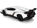 LEAN Toys Auto Zdalnie Sterowane Lamborghini Veneno Biały Kierownica Dźwięk Światła