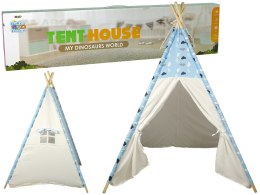 LEAN Toys Domek Namiot Dla Dzieci Tipi Indiański Chmurki Wodoodporny Ogród