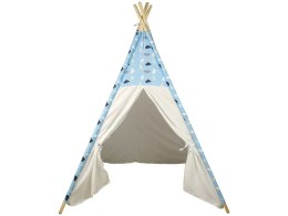 LEAN Toys Domek Namiot Dla Dzieci Tipi Indiański Chmurki Wodoodporny Ogród
