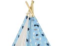 LEAN Toys Domek Namiot Dla Dzieci Tipi Indiański Chmurki Wodoodporny Ogród