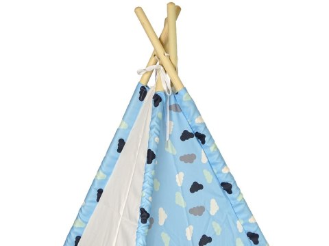 LEAN Toys Domek Namiot Dla Dzieci Tipi Indiański Chmurki Wodoodporny Ogród LEAN Toys Domek Namiot Dla Dzieci Tipi Indiański Chmurki Wodoodporny Ogród