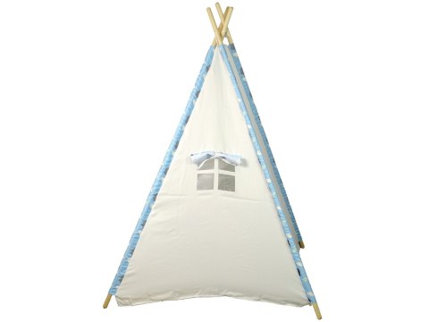 LEAN Toys Domek Namiot Dla Dzieci Tipi Indiański Chmurki Wodoodporny Ogród LEAN Toys Domek Namiot Dla Dzieci Tipi Indiański Chmurki Wodoodporny Ogród