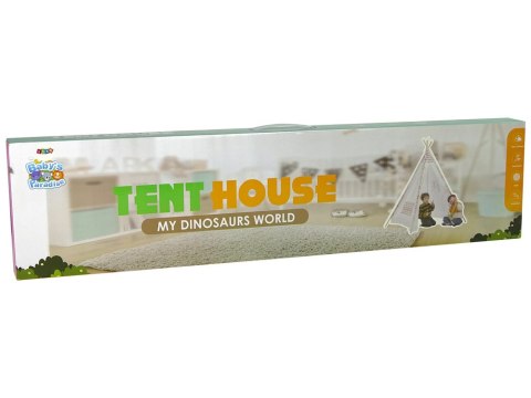 LEAN Toys Domek Namiot Dla Dzieci Tipi Indiański Chmurki Wodoodporny Ogród LEAN Toys Domek Namiot Dla Dzieci Tipi Indiański Chmurki Wodoodporny Ogród