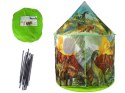 LEAN Toys Domek Namiot dla Dzieci Dinozaury Ogród Zielony