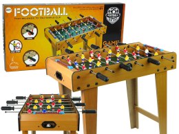 LEAN Toys Drewniana Gra Zręcznościowa Piłkarzyki Piłka Nożna 62 cm Wysokości