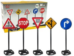 LEAN Toys Duży Zestaw Edukacyjny Znaków Drogowych 82 cm