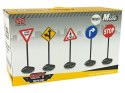LEAN Toys Duży Zestaw Edukacyjny Znaków Drogowych 82 cm