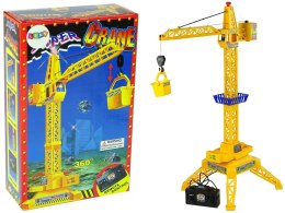 LEAN Toys Dźwig Zdalnie Sterowany Pilot Na Baterie Ruchome Ramię 60 cm