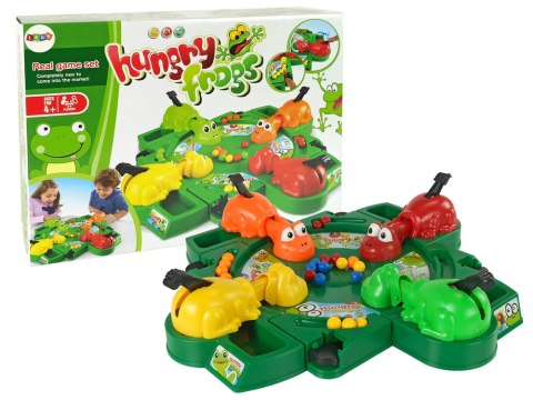 LEAN Toys Gra Planszowa Zręcznościowa Głodne Żabki Kulki Dźwignia LEAN Toys Gra Planszowa Zręcznościowa Głodne Żabki Kulki Dźwignia