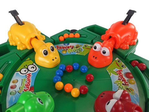 LEAN Toys Gra Planszowa Zręcznościowa Głodne Żabki Kulki Dźwignia LEAN Toys Gra Planszowa Zręcznościowa Głodne Żabki Kulki Dźwignia