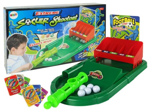 LEAN Toys Gra Zręcznościowa Wyrzutnia Piłek Karty Piłka Nożna Punkty LEAN Toys Gra Zręcznościowa Wyrzutnia Piłek Karty Piłka Nożna Punkty