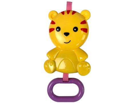 LEAN Toys Kołyska Bujaczek Fotelik Krzesełko 2w1 Niebieski Tygrysa Dźwięki Wibracja LEAN Toys Kołyska Bujaczek Fotelik Krzesełko 2w1 Niebieski Tygrysa Dźwięki Wibracja