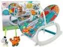 LEAN Toys Kołyska Bujaczek Fotelik Krzesełko do Karmienia 2w1 Wibracja Muzyka