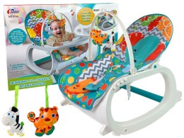 LEAN Toys Kołyska Bujaczek Fotelik Krzesełko do Karmienia 2w1 Wibracja Muzyka
