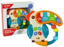 LEAN Toys Muzyczne Pianinko Kolorowa Papuga Dźwięki Światła Koraliki