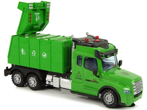 LEAN Toys Zdalnie Sterowana Śmieciarka Pilot 2,4G Światła Dźwięki Zielona LEAN Toys Zdalnie Sterowana Śmieciarka Pilot 2,4G Światła Dźwięki Zielona
