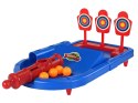 LEAN Toys Zestaw Gier Zręcznościowych 4w1 Koszykówka Piłka Nożna Tarcza Kręgle Wyrzutnia