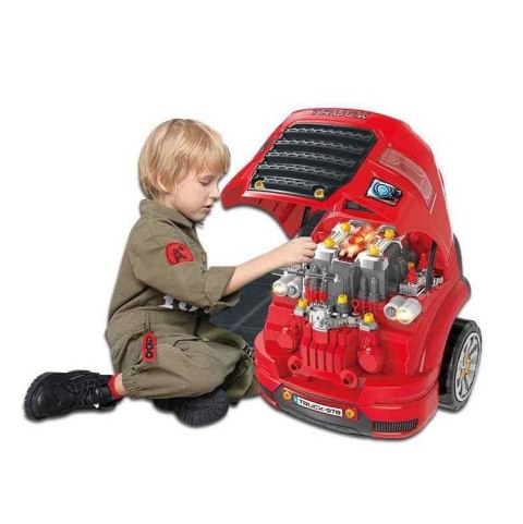 LEAN Toys Zestaw Mechanika Ciężarówka Do Rozkręcania, Narzędzia Warsztat LEAN Toys Zestaw Mechanika Ciężarówka Do Rozkręcania, Narzędzia Warsztat