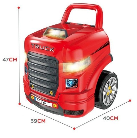 LEAN Toys Zestaw Mechanika Ciężarówka Do Rozkręcania, Narzędzia Warsztat LEAN Toys Zestaw Mechanika Ciężarówka Do Rozkręcania, Narzędzia Warsztat