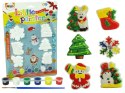 LEAN Toys Zestaw Odlewy Gipsowe Do Malowania Farby Święta Choinka Bałwan