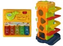 LEAN Toys Zjeżdżalnia Piłeczek Blok Edukacyjny Sorter z Pianinkiem