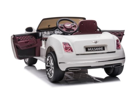 LEAN CARS Auto Na Akumulator Bentley Mulsanne Biały LEAN CARS Auto Na Akumulator Bentley Mulsanne Biały