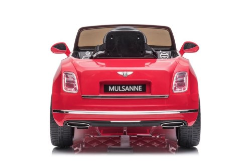 LEAN CARS Auto Na Akumulator Bentley Mulsanne Czerwony Lakierowany LEAN CARS Auto Na Akumulator Bentley Mulsanne Czerwony Lakierowany