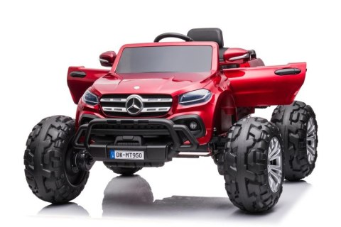 LEAN CARS Auto Na Akumulator Mercedes DK-MT950 4x4 Czerwony Lakierowany LEAN CARS Auto Na Akumulator Mercedes DK-MT950 4x4 Czerwony Lakierowany