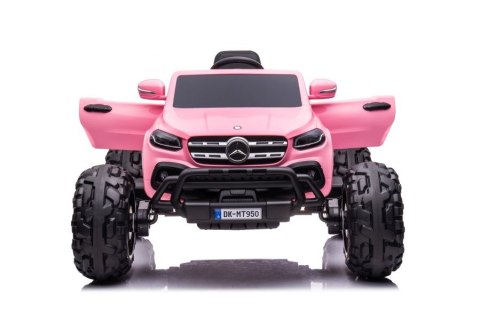 LEAN CARS Auto na Akumulator Mercedes DK-MT950 4x4 Jasny Róż LEAN CARS Auto na Akumulator Mercedes DK-MT950 4x4 Jasny Róż