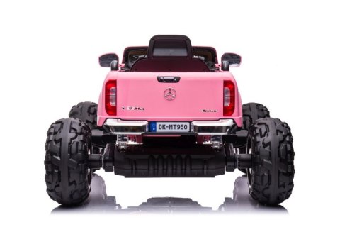 LEAN CARS Auto na Akumulator Mercedes DK-MT950 4x4 Jasny Róż LEAN CARS Auto na Akumulator Mercedes DK-MT950 4x4 Jasny Róż