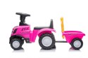 LEAN CARS Jeździk Traktor New Holland 658T Różowy