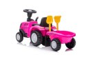 LEAN CARS Jeździk Traktor New Holland 658T Różowy