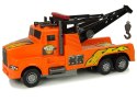 LEAN Toys Auto Ciężarówka Holownik Pomoc Drogowa 1:10 Lina Pomarańczowa