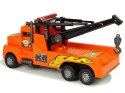 LEAN Toys Auto Ciężarówka Holownik Pomoc Drogowa 1:10 Lina Pomarańczowa