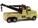 LEAN Toys Auto Ciężarówka Holownik Pomoc Drogowa 1:10 Lina Wojskowy Brązowy